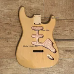 NEW STRAT BODY FOR FENDER STRAT ALDER TRANSPARENT BLONDE GUITAR SSS GLOSS