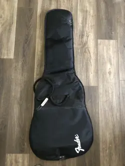 BLACK FENDER PADDED GUITAR GIG BAG W/ LOGO, NEW