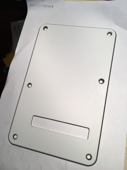 GENUINE FENDER STRAT WHITE 3 PLY VIBRATO TREM SPRING COVER PLATE