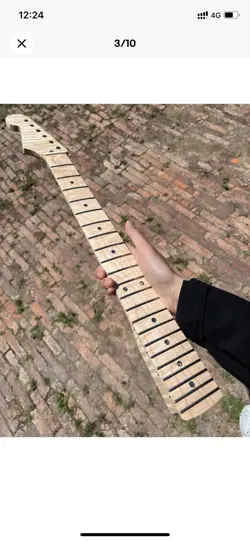 LEFT HAND 22FRETS TRUE COLOR FLAME MAPLE ELECTRIC GUITAR NECK FENDER STRAT