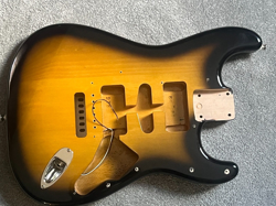 FENDER JV MODIFIED 50S STRATOCASTER GUITAR BODY SUNBURST JAPAN MIJ 4 LB 7 OZ