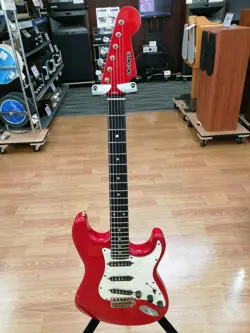 SCHECTER STRAT-TYPE ELECTRIC GUITAR 1986 MONSTER TONE PICKUP FENDER GUARD USED