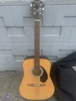 FENDER FA-125 DREADNOUGHT ACOUSTIC GUITAR WITH CARRYING CASE