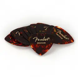 FENDER 346 SHAPE PICKS, SHELL, MEDIUM (12 PACK)
