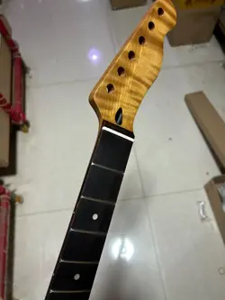22 FRET TIGER ROASTED FLAME MAPLE ELECTRIC GUITAR NECK FOR DIY FENDER TL REPLAC
