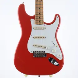 FENDER CUSTOM SHOPÂ MASTER GRADE 1957 STRATOCASTER FIESTA RED W/HARD CASE USED