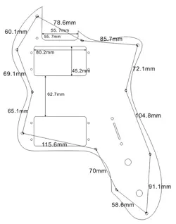 FOR FENDER '72 TELECASTER TELE THINLINE STYLE GUITAR PICKGUARD IVORY WHITE PEARL