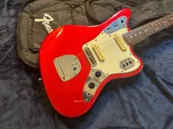 ELECTRIC GUITAR FENDER JG66 MH JAGUAR MATCHING HEAD RED CRAFTED IN JAPAN W/ CASE