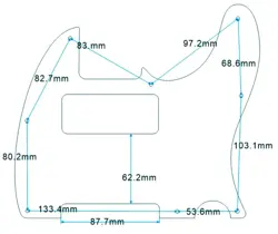 FOR FENDER TELECASTER TELE 8 HOLE WITH P90 GUITAR PICKGUARD IVORY WHITE PEARL