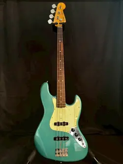 90S FENDER JAPAN JB32-75US LPB? BLUE MIJ JAZZ BASS *FRETLESS* MODIFIED W/GB