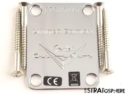 USA FENDER CUSTOM SHOP W25 CUSTOM DELUXE STRATOCASTER NECK PLATE, STRAT SERIAL #