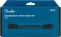 099-0825-202 FENDER BLOCKCHAIN EFFECT PEDAL PATCH CABLE KIT BLACK SMALL 9 CABLES