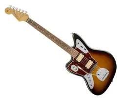 FENDER KURT COBAIN JAGUAR LEFT-HAND - 3-COLOR SUNBURST W/ ROSEWOOD FINGERBOARD