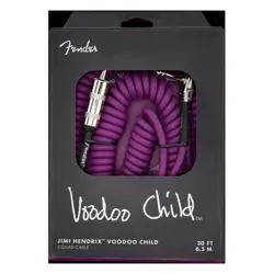 NEW FENDER JIMI HENDRIX VOODOO CHILD CABLE - 30' - STRAIGHT/ANGLE - PURPLE