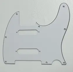 PICKGUARD COMPATIBLE FOR FIT FENDER TELECASTER NASHVILLE TELE SS GUITAR WHITE
