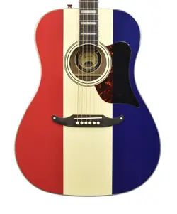 FENDER BUCK OWENS KINGMAN ACOUSTIC-ELECTRIC GUITAR IN RED WHITE AND BLUE