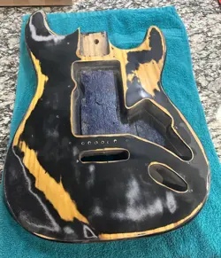 BLACK RELIC FENDER STRATOCASTER BODY