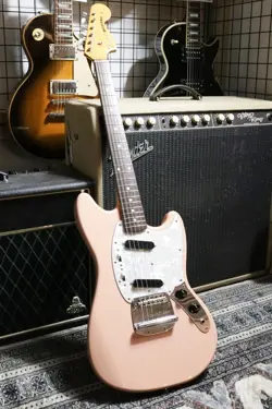 FENDER JAPAN MG69-65 MUSTANG SHELL PINK ELECTRIC GUITAR USED FROM JAPAN