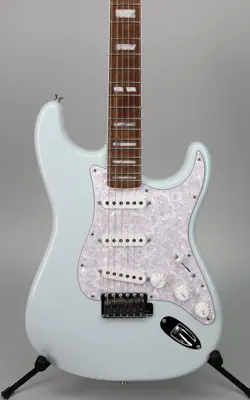 USED 2023 FENDER KENNY WAYNE SHEPHERD STRATOCASTER TRANSPARENT FADED SONIC BLUE