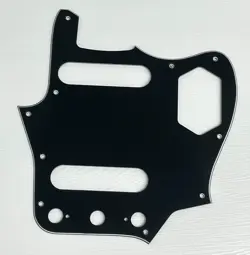 PICKGUARD COMPATIBLE FOR FIT FENDER JAPAN REISSUED JAGUAR STYLE GUITAR BLACK