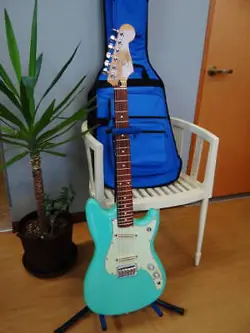 ELECTRIC GUITAR FENDER DUO SONIC SEAFOAM GREEN MADE IN MEXICO WITH GIGBAG