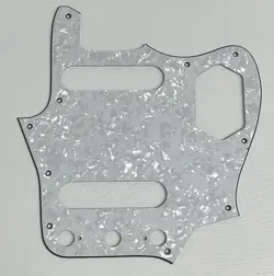 PICKGUARD COMPATIBLE FOR FIT FENDER JAPAN REISSUED JAGUAR GUITAR WHITE PEARL