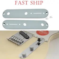USA SIZE TELE GUITAR CONTROL PLATE SILVER FOR FENDER TELECASTER 32MM - 2PCS