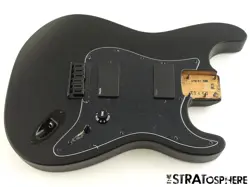 USA FENDER JIM ROOT STRATOCASTER MAHOGANY HH STRAT LOADED BODY FLAT BLACK NITRO