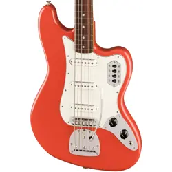 FENDER VINTERA II '60S 6 STRING BASS VI - FIESTA RED, ROSEWOOD FINGERBOARD