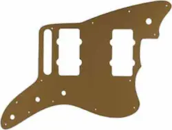 WD CUSTOM PICKGUARD FOR FENDER AMERICAN SPECIAL JAZZMASTER #59 GOLD/CLEAR/GOLD