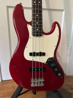 2003 FENDER AMERICAN HIGHWAY ONE JAZZ BASS W/ FENDER LEATHER GIG BAG