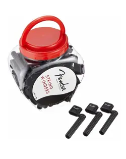 FENDER GUITAR STRING WINDERS, BLACK, BOWL OF 50