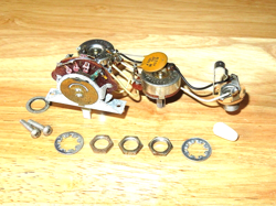 FENDER 1983 USA WHITE BULLET ELECTRONIC CONTROL POTS HARNESS