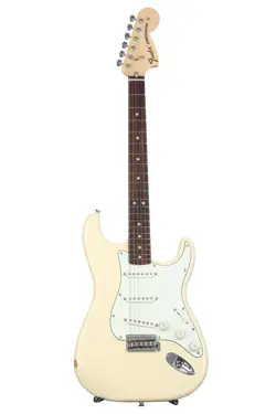 FENDER ALBERT HAMMOND JR. STRATOCASTER ELECTRIC SOLIDBODY GUITAR, OLYMPIC WHITE