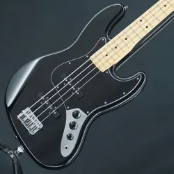 USED HYBRID II JAZZ BASS BLACK/MAPLE FENDER MADE IN JAPAN SLIGHTLY NO.RG2690