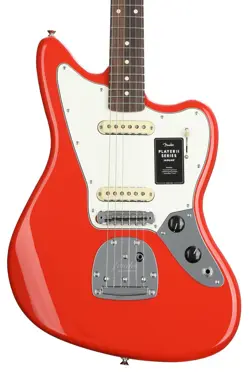 FENDER FENDER ELECTRIC GUITAR PLAYER II JAGUARÂ®, ROSEWOOD FINGERBOARD, CORAL RED