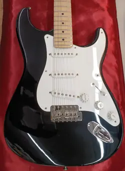 FENDER ERIC CLAPTON STRATOCASTER BLACK ELECTRIC GUITAR USA MADE