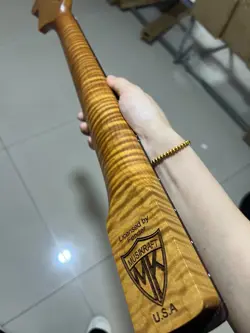 STAINLESS STEEL 22FRETS FENDER START ROSEWOOD ROASTED FLAME MAPLE GUITAR NECK