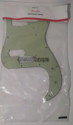 NEW - GENUINE FENDER '63 P. BASS PICKGUARD, MINT GREEN, 009-7224-049