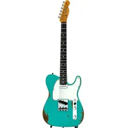 USED FENDER CUSTOM SHOP 1960 TELECASTER HEAVY RELIC SEA FOAM GREEN/R SN. R121291