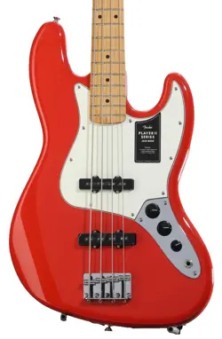 GUITAR FENDER PLAYER II JAZZ BASS - CORAL RED WITH MAPLE FINGERBOARD
