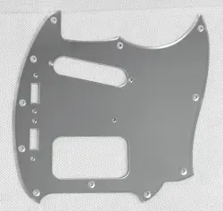 SILVER MIRROR 1 PLY FOR FIT FENDER KURT COBAIN MUSTANG HS STYLE GUITAR PICKGUARD