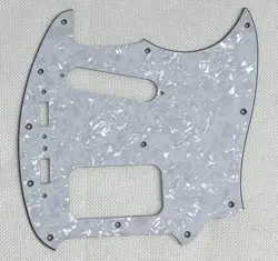 WHITE PEARL 4 PLY FOR FIT FENDER KURT COBAIN MUSTANG HS STYLE GUITAR PICKGUARD
