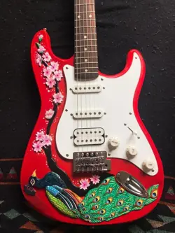 ELECTRIC GUITAR SQUIRE BY FENDER AFFINITY MADE IN 2011 SN CY11070679