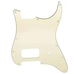 ONE HUMBUCKER GUITAR PICKGUARD  AM/MEX FENDER TOM DELONGE 3PLY CREAM