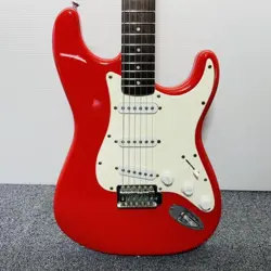 ELECTRIC GUITAR SQUIER BY FENDER BULLET STRAT STRATOCASTER RED SN COS 10168719