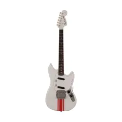 FENDER JAPAN TRADITIONAL 60S MUSTANG ELECTRIC GUITAR, RW FB, OLYMPIC WHITE / RED