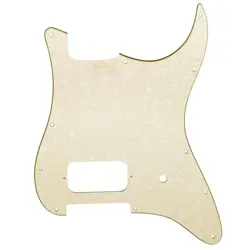 ONE HUMBUCKER GUITAR PICKGUARD  AM/MEX FENDER TOM DELONGE AGED PEARLOID
