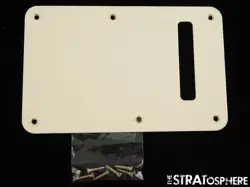 USED FENDER AMERICAN HIGHWAY 1 STRATOCASTER STRAT TREMOLO BACK COVER, PARCH