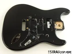 #28 USED 2007 FENDER STANDARD STRATOCASTER STRAT BODY, BLACK